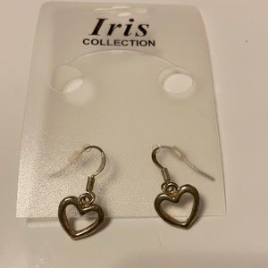🖐 5 for $15 Silver Heart Dangle Earrings